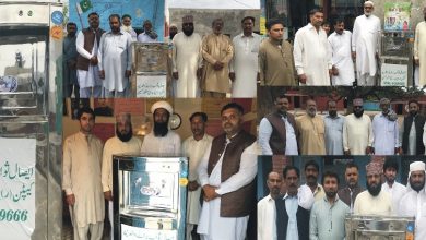 Ch Manzoor Hussain donated 5 water coolers for Govt schools