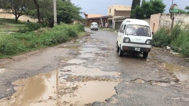 Dhuangali main road in bad condtion