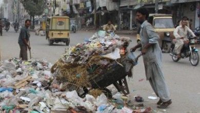 Rubbish dumped at Gujar Khan housing scheme area