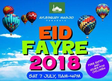 Aylesbury;; Eid Fayre at Jammia Masjid