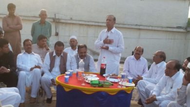 Raja Parvez Ashraf son attends PPP meeting in Sir sooba shah