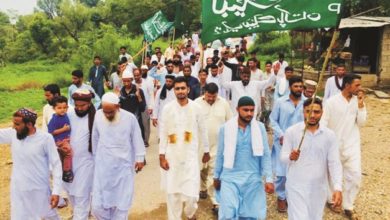 Large groups join Tehreek Labbaik in Dadyal Large groups join Tehreek Labbaik in Dadyal