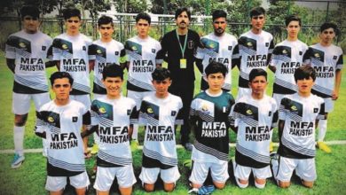 China; Pakistan under15 football team defeat Hong Kong