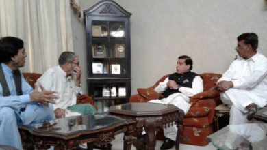 Delegation from UC Choa Khalsa congratulate Raja Parvez Ashraf at Singar house