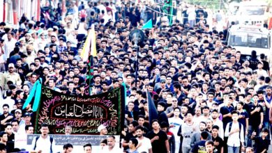 Five Moharram procession taken out in Kallar Syedan
