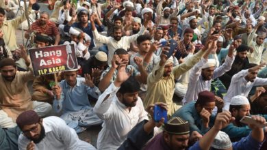 Kallar Syedan; Public protest held all over Pothwar region over Asia Molana verdict