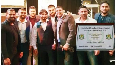 London; South East Sunday cricket league awards held in High Wycombe