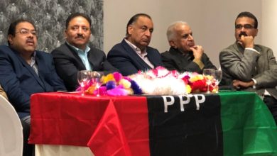 Reception held for former information Minister of AJK Sardar Abid Hussain Abid in London