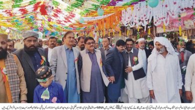 Kahuta; Thousands participate in peaceful millad procession in Kahuta bazaar