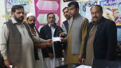 Kallar Syedan; family of Late Iftikhar Hussain of Saroha given 6 Lakh Rps death claim