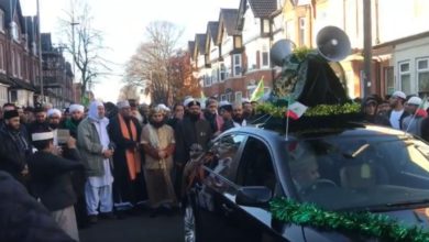 Leicester, UK; Eid Millad Un Nabi procession taken out by Islamic centre