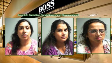 Blackburn, UK; Razwana Ahmed, Nazia Shazad and Nargis Noreen charged for shoplifting designer goods