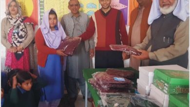 Gujar Khan; Uniforms donated at Matoa girls and boys school by Social welfare association