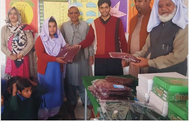 Gujar Khan; Uniforms donated at Matoa girls and boys school by Social welfare association