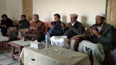 Manianda; Ex PM Raja Parvez Ashraf arrives at the residence of Raja Rab Nawaz for condolences