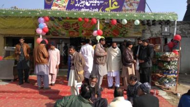 Sir sooba shah; Ahsan Ullah opens baker and gen store in Sir sooba shah bazaar