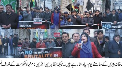 France; Pakistani and Kashmiri community observe black day in Paris