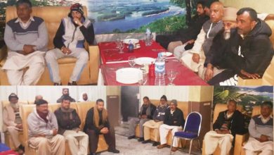 Dadyal, AJK; 9km Phase 8 area road construction work is stopped by MPA