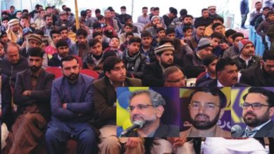 Gujar Khan; Ex PM Shahid Khaqan Abbassi public address at Gentry college function