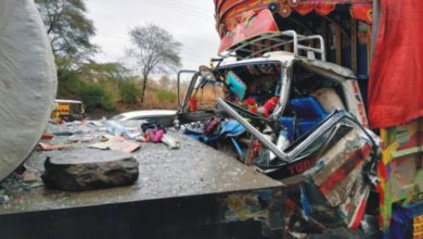 Gujar Khan; Three killed in a fatal accident between a trailer and truck in front of Sarwar Shaheed degree college