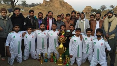 Kallar Syedan; Mangal football club defeat Lucky Star to win 3rd Late Jawad football tournament
