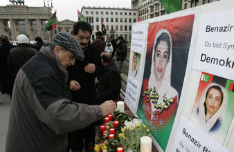 Spain; Be Nazir Bhutto memorial held by Pakistani community in Barcelona Spain; Be Nazir Bhutto memorial held by Pakistani community in Barcelona