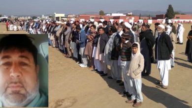 Sir sooba shah; Namaz e janaza of M Zubair Butt held at Sir sooba shah school ground