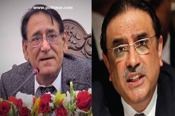 Gujar Khan; Asif Zardari visits Proffessor Rafiq Akhtar farm house in village Gul Paira on GT road