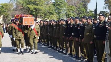 Gujar Khan; Namaz e janaza of Shaheed Mohammad Zafran held in village Bhangali Gujjar