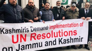 London; Kashmiri and Sikh community members protest against Indian brutality and occupation London; Kashmiri and Sikh community members protest against Indian brutality and occupation