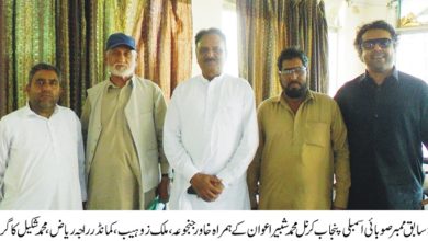Kahuta; Ex MPA Col (r) M Shabbir Awan visits UC Narr, Doberan and Panjar Kahuta; Ex MPA Col (r) M Shabbir Awan visits UC Narr, Doberan and Panjar