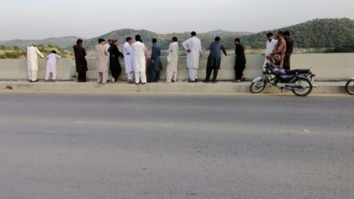 Kallar Syedan; Fish seller swept away by waves at river Jhelum on banks of Dhuangalli