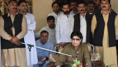 Kallar Syedan; Ch Nisar Ali Khan public address in village Jhatta Hathiyal near Rawat