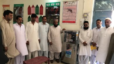 Kallar Syedan; Electric water coolers donated by Ch Manzoor Hussain to Ghoe girls school (See video report)