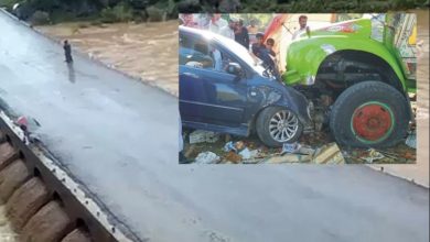 Kahuta; Speeding Truck runs over a car near Nala Ling