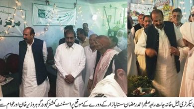 Kahuta; MPA Raja Sagheer Ahmed visits sasta bazaar
