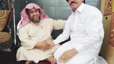 Kahuta; Dr M Arif Qureshi meets with Imam Ka’aba at Masjid Al Tariq