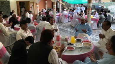 Choa Khalsa; Iftari reception held at the residence of Haji M Khurshid of Slough and brothers in Dhok Baba Baland (See video report)