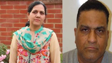 London; Controlling husband M Javed found guilty of killing his wife Saeeda Hussain with hammer and machete