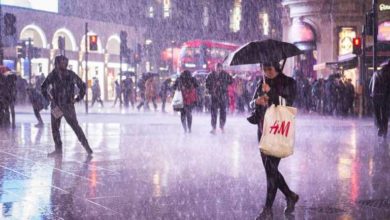 London; Heavy rains continue in UK, flood warnings issued in some areas, train or bus services likely to be effected