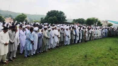Doberan Kallan; Namaz e janaza of Haji Raja M Younis held in village Pind Bainso