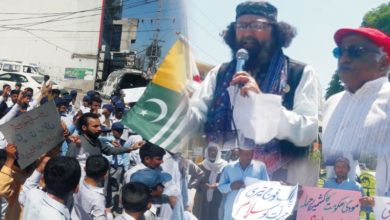 Dadyal, AJK; Private school and collages hold protest rally from Habib Bank Arra Jattan to Maqbool Butt Shaheed Chauk in solidarity with occupied Kashmir