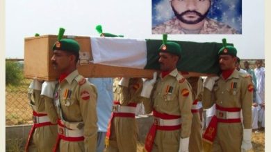 Gujar Khan; Raja Ifrahim Bhatti Shaheed killed in line of duty to his beloved Pakistan