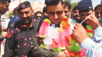 Dadyal, AJK; Zulfi Bukhari given grand reception in Dadyal on the invitation of Ch Azhar Sadiq