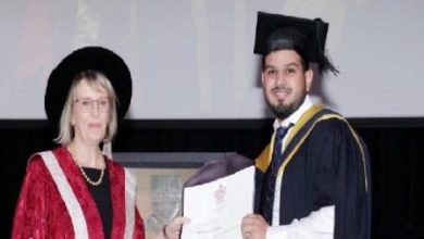 Australia; Sheikh Adnan Qadoos of Jabber achives degree at Australian university