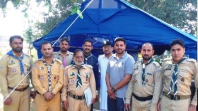 Chakswari, AJK; An important meeting of Azad Jammu Boy Scouts Association district Mirpur held at Government High School Jatlan to help those effected with recent earthquake.