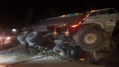 Gujar Khan; One dead as a over loaded truck overturns in Dhok Mughlan, Bewal