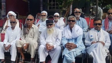 Nala Musalmana; free eye camp and deaf camp set up in Morra Hasnal by Wahid welfare project. See video