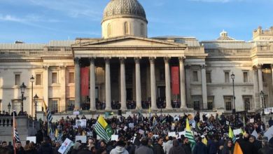 London; Thousands observe black day protest in London