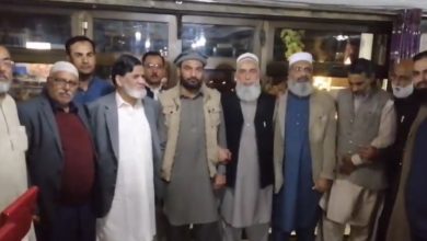 Gujran Khan’s newly elected traders union office bearers, Chaudhry Muhammad Iqbal President Cloth Association Gujar Khan